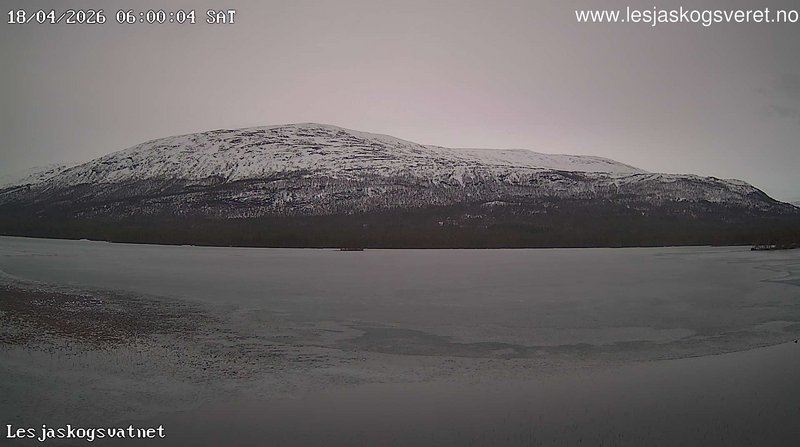 time-lapse frame, Lesjaskogsvatnet webcam