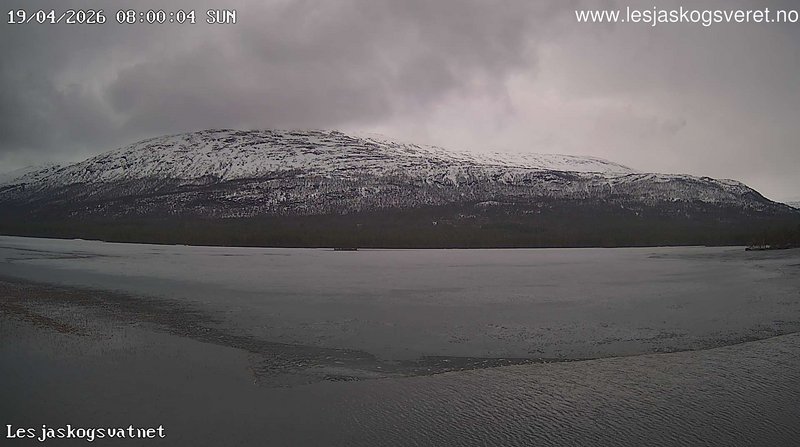 time-lapse frame, Lesjaskogsvatnet webcam