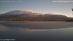view from Lesjaskogsvatnet on 2026-04-21