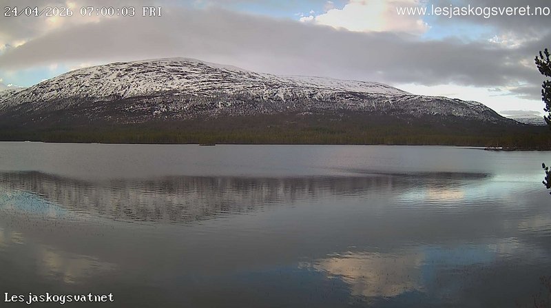 time-lapse frame, Lesjaskogsvatnet webcam