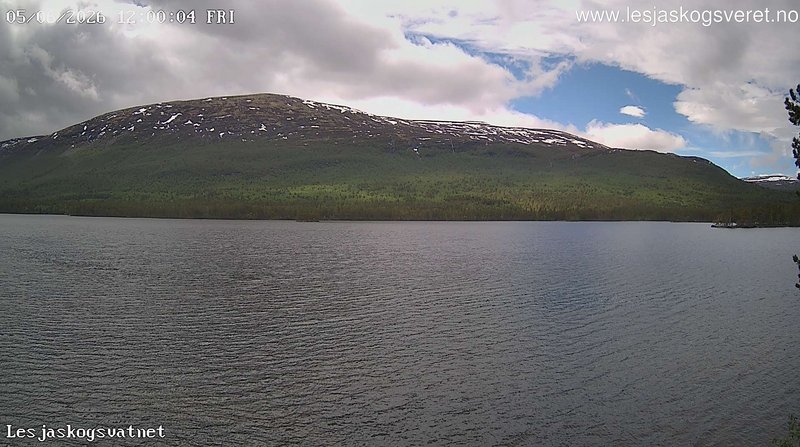 time-lapse frame, Lesjaskogsvatnet webcam