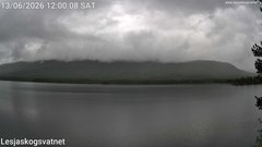 view from Lesjaskogsvatnet on 2026-06-13