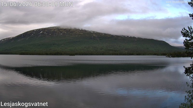 time-lapse frame, Lesjaskogsvatnet webcam