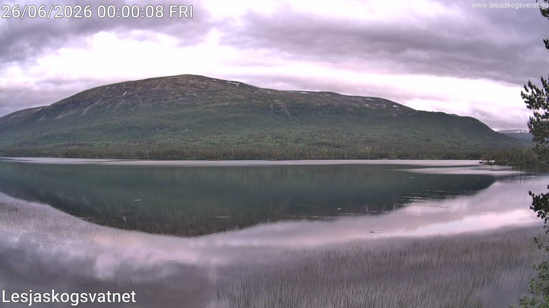 time-lapse frame, Lesjaskogsvatnet webcam