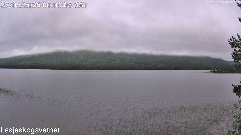 time-lapse frame, Lesjaskogsvatnet webcam