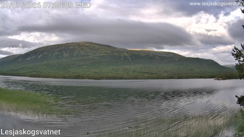 time-lapse frame, Lesjaskogsvatnet webcam