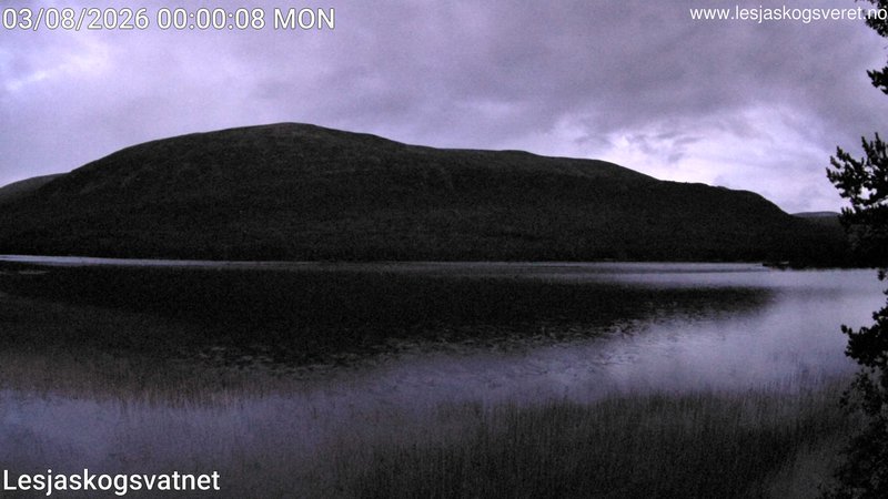 time-lapse frame, Lesjaskogsvatnet webcam