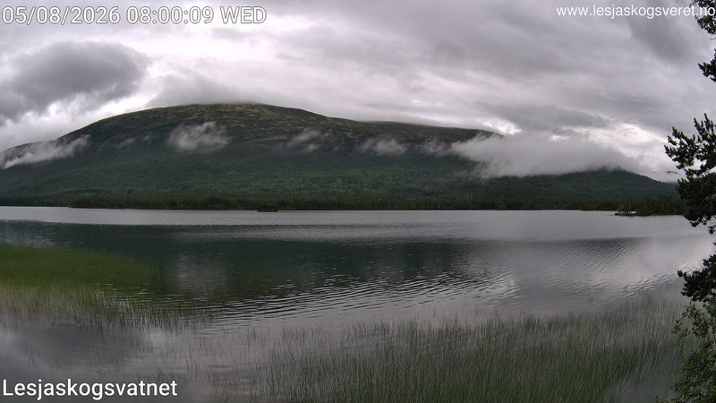 time-lapse frame, Lesjaskogsvatnet webcam