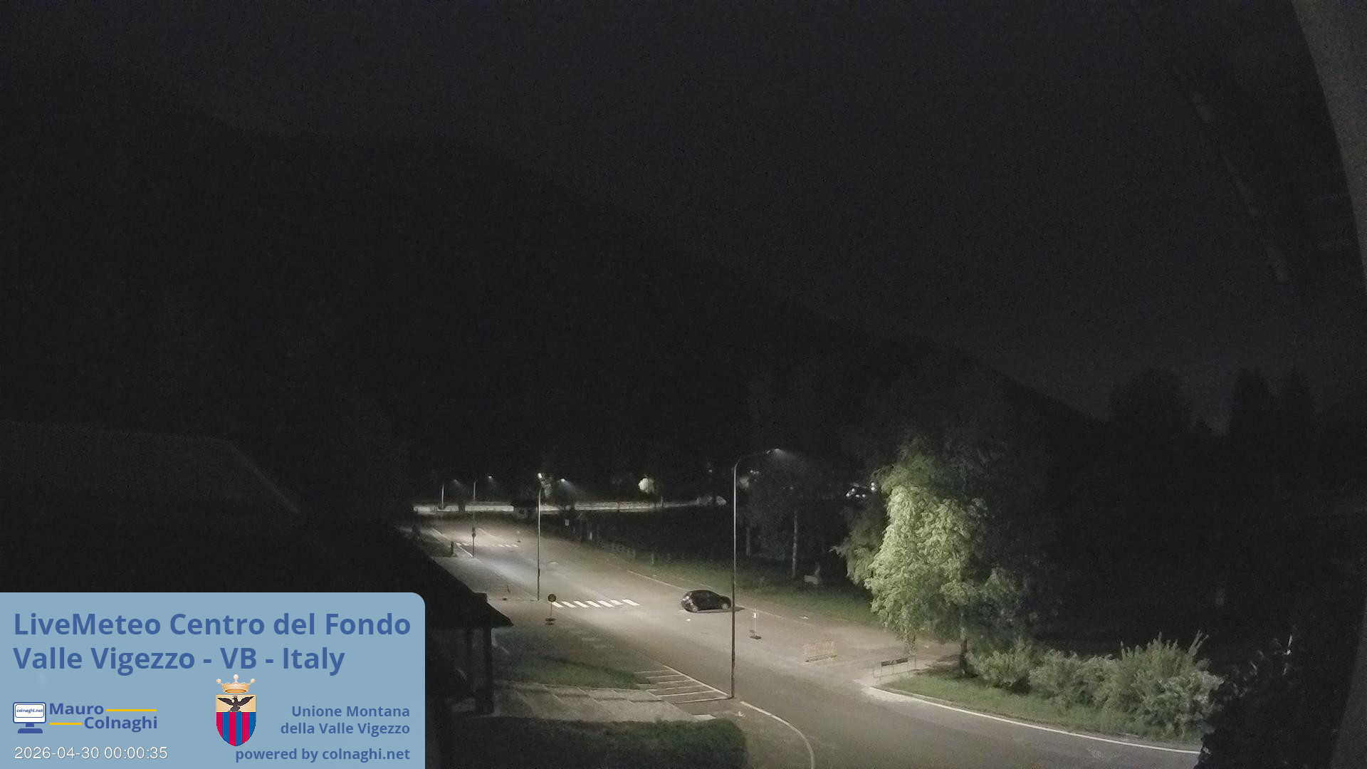 time-lapse frame, Unione Montana Valle Vigezzo webcam