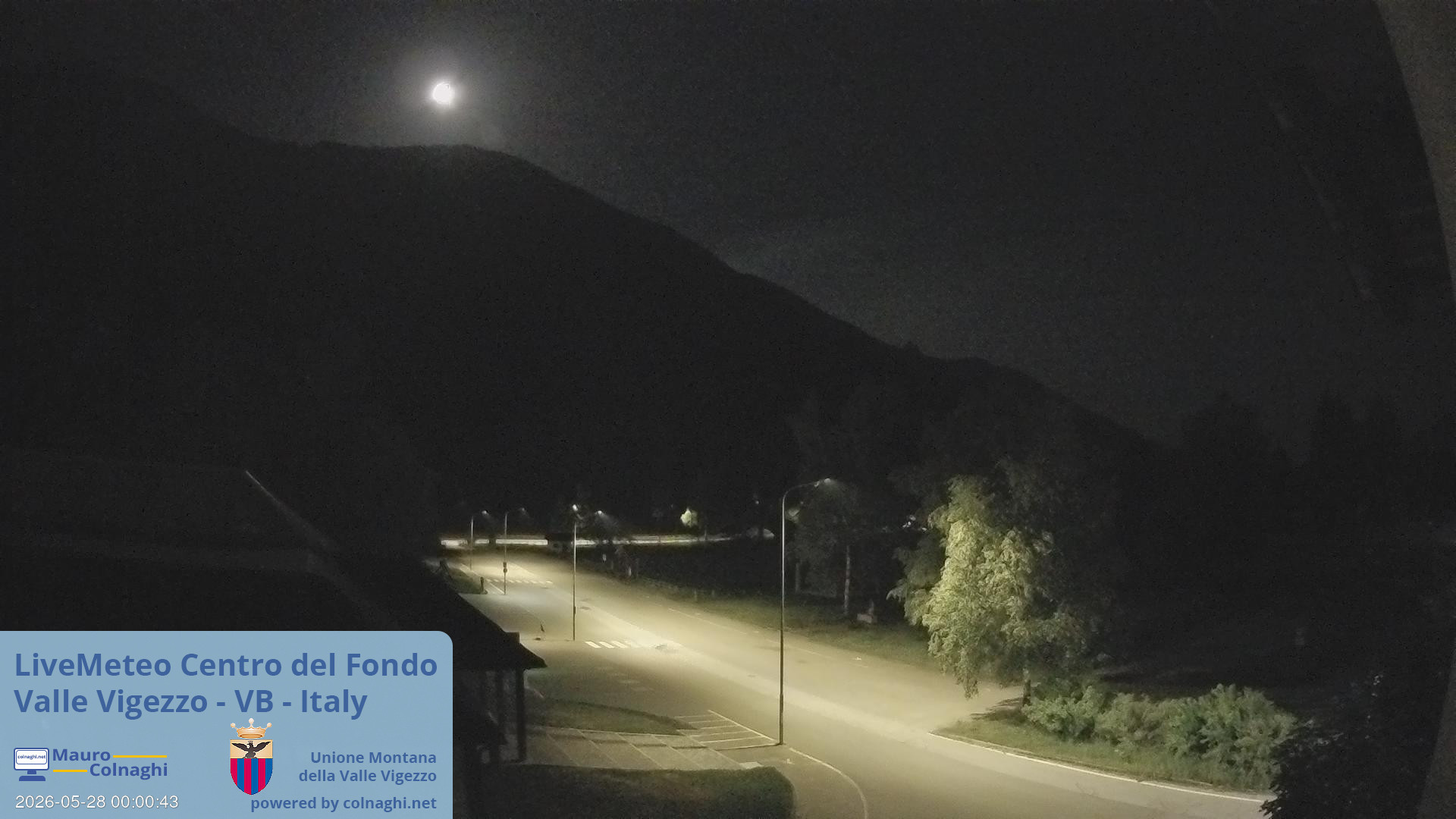 time-lapse frame, Unione Montana Valle Vigezzo webcam