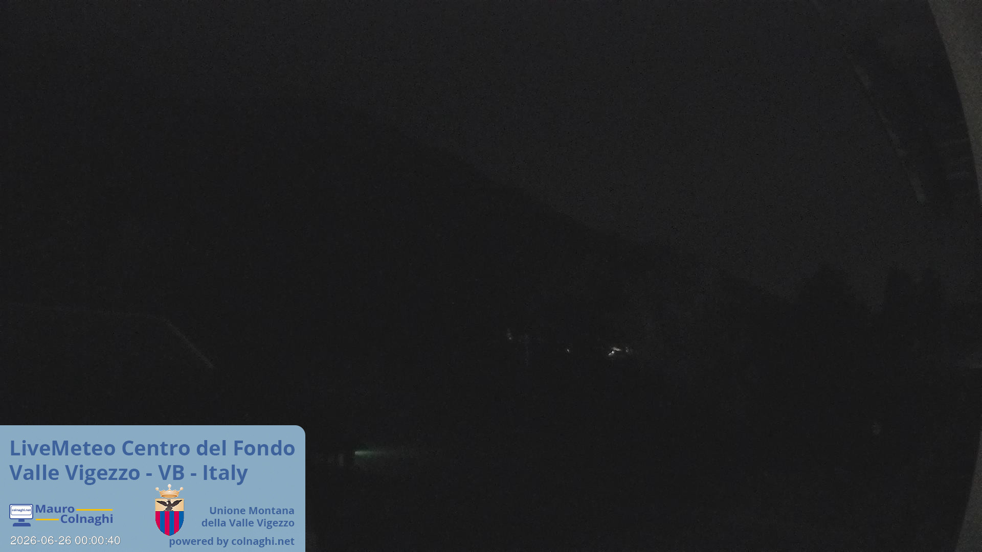 time-lapse frame, Unione Montana Valle Vigezzo webcam