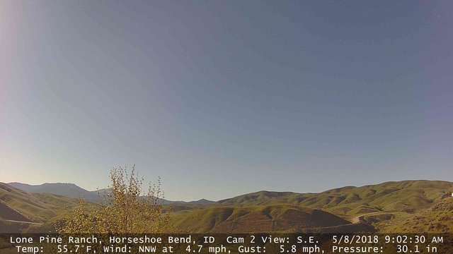time-lapse frame, Horseshoe Bend, Idaho CAM2 webcam