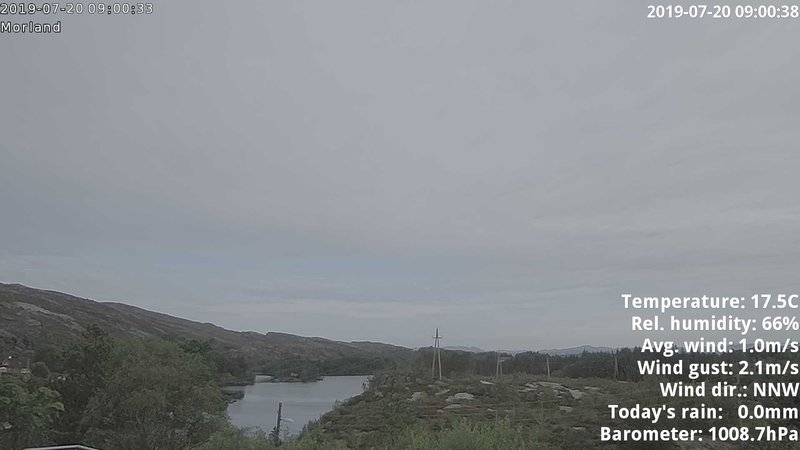 time-lapse frame, Sotra webcam