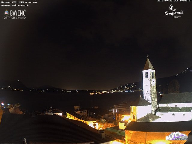 time-lapse frame, baveno 29 ottobre 2018 webcam