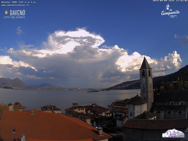 time-lapse frame, Baveno 9 aprile 2019 webcam