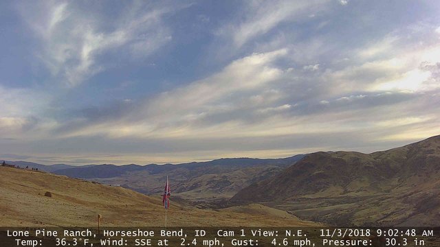 time-lapse frame, Horseshoe Bend, Idaho CAM1 webcam