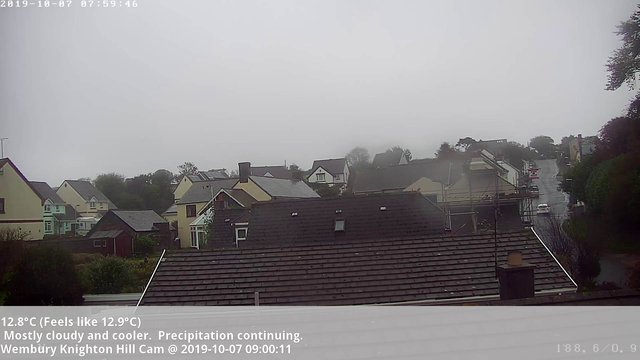 time-lapse frame, Wembury, Devon. Knighton Hill Cam webcam