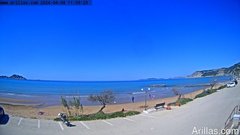 view from Arillas Corfu Live Webcam on 2024-04-08