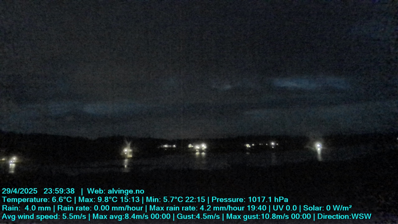 time-lapse frame, Aune webcam