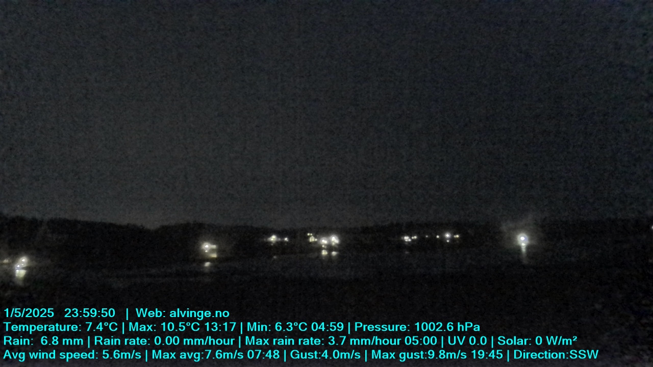 time-lapse frame, Aune webcam