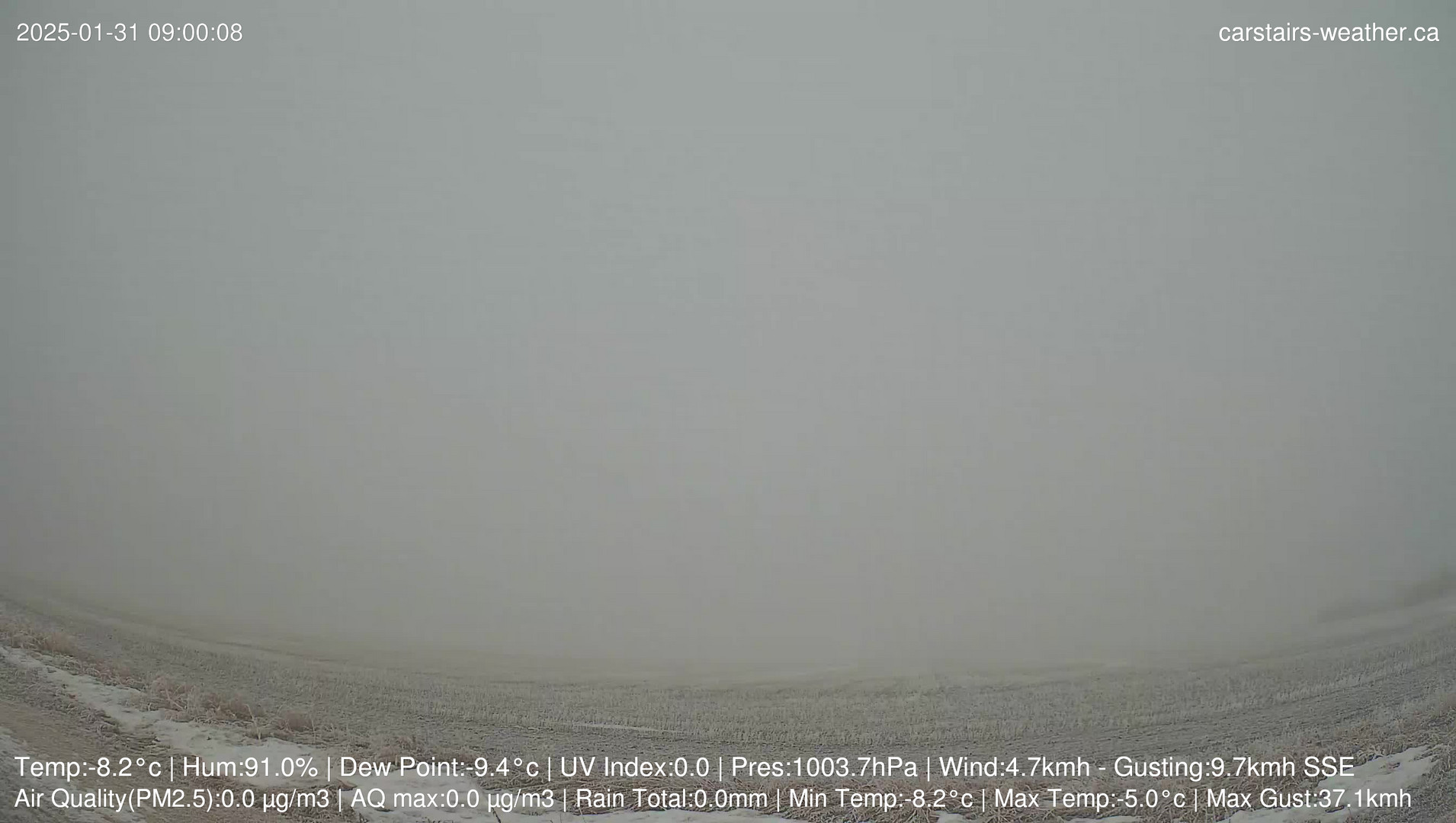 time-lapse frame, Carstairs Sky Cam webcam