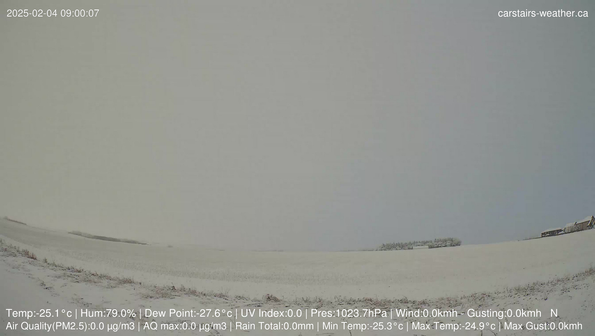 time-lapse frame, Carstairs Sky Cam webcam