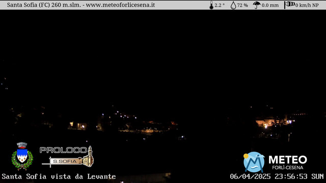 time-lapse frame, Santa Sofia webcam