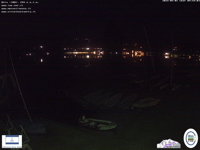 time-lapse frame, Orta San Giulio webcam