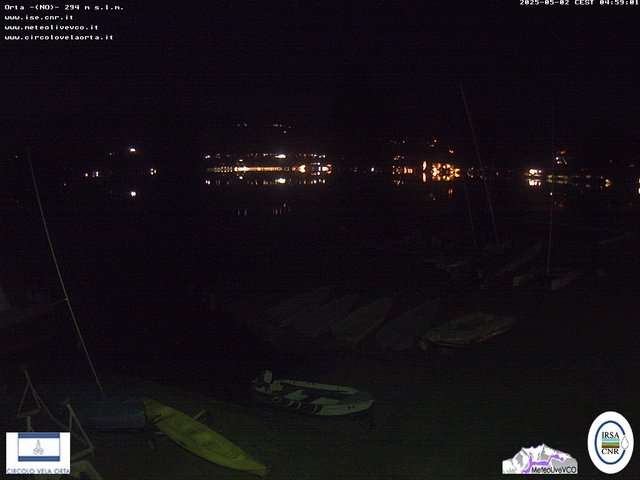 time-lapse frame, Orta San Giulio webcam