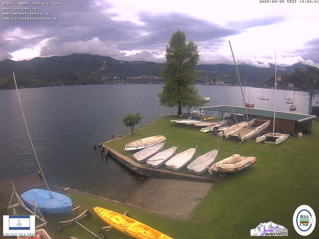 time-lapse frame, Orta San Giulio webcam