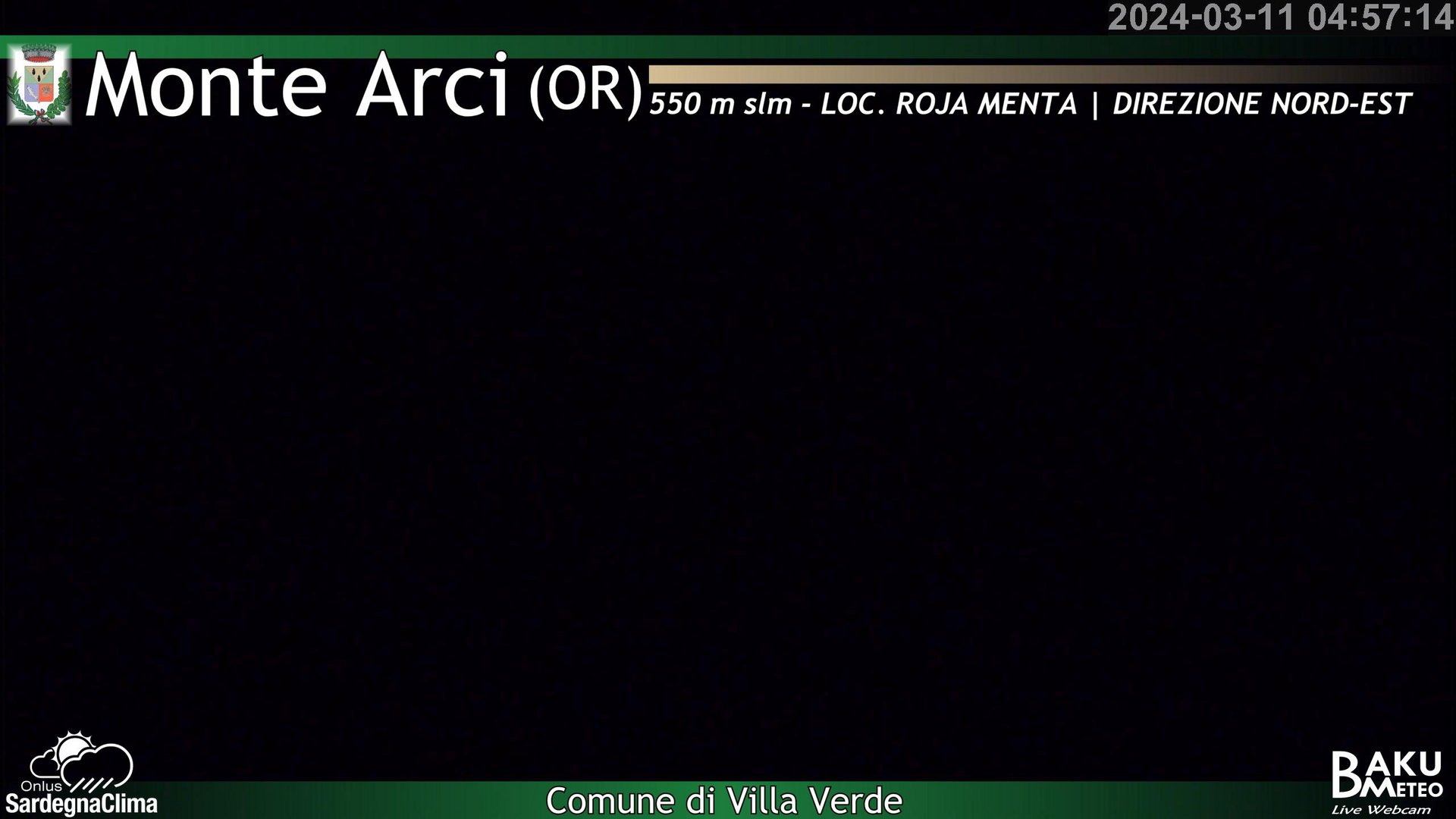 time-lapse frame, Roja Menta Nord webcam