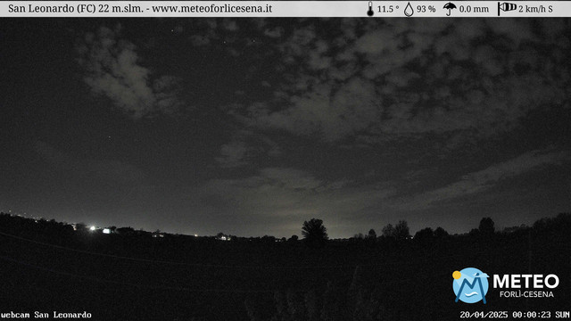 time-lapse frame, San Leonardo webcam
