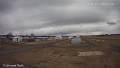 view from North view of Lacombe Airport on 2024-04-09
