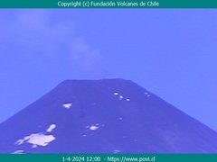 view from Villarrica Volcano on 2024-04-01