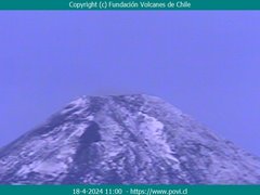 view from Villarrica Volcano on 2024-04-18