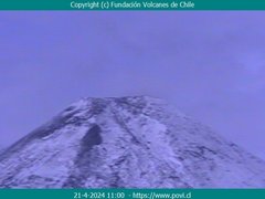 view from Villarrica Volcano on 2024-04-21