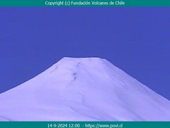 view from Villarrica Volcano on 2024-09-14