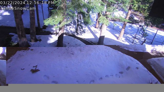 time-lapse frame, Tahoe Snow Cam webcam