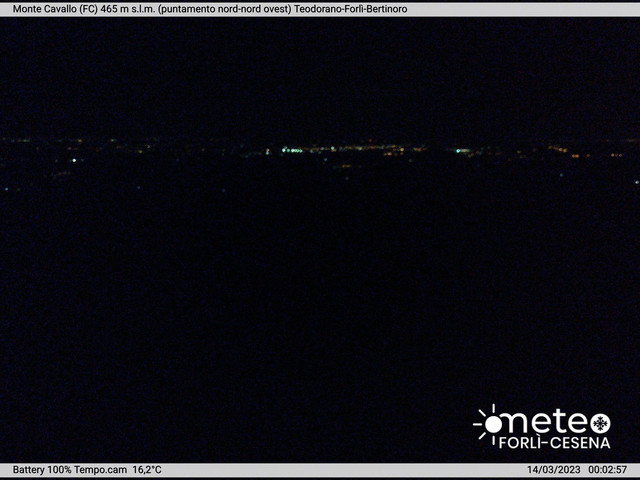 time-lapse frame, Monte Cavallo Nord webcam