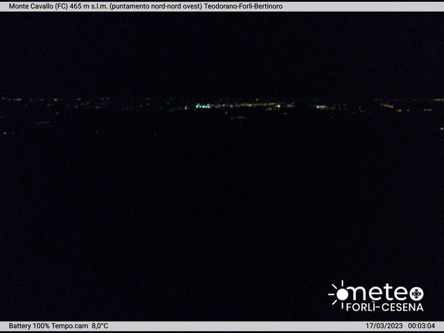 time-lapse frame, Monte Cavallo Nord webcam