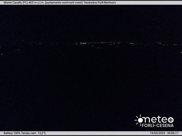 time-lapse frame, Monte Cavallo Nord webcam
