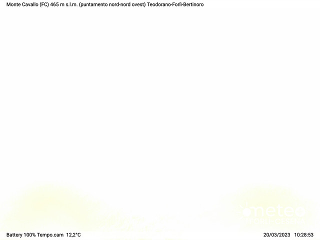 time-lapse frame, Monte Cavallo Nord webcam