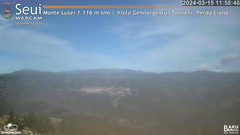 view from Monte Lusei Panoramica on 2024-03-15