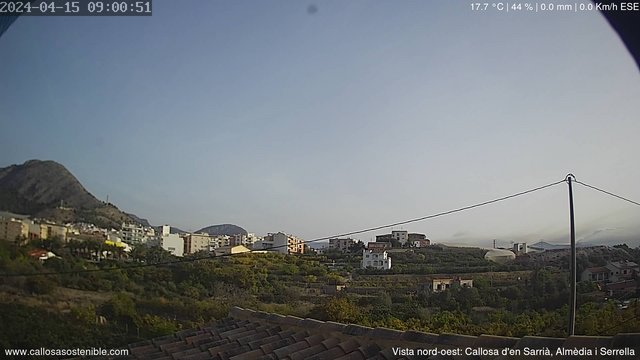 time-lapse frame, Callosa d'en Sarrià - Poble webcam