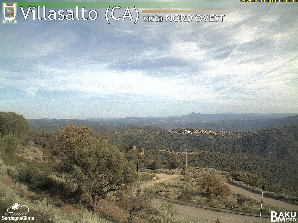 time-lapse frame, Villasalto webcam