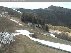 view from Alpe di Mera - Arrivo pista Baita e campo scuola on 2025-04-29