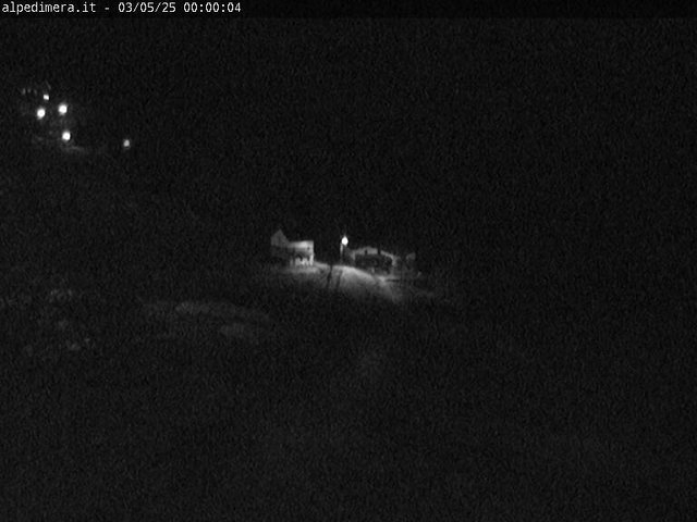time-lapse frame, Alpe di Mera - Arrivo pista Baita e campo scuola webcam