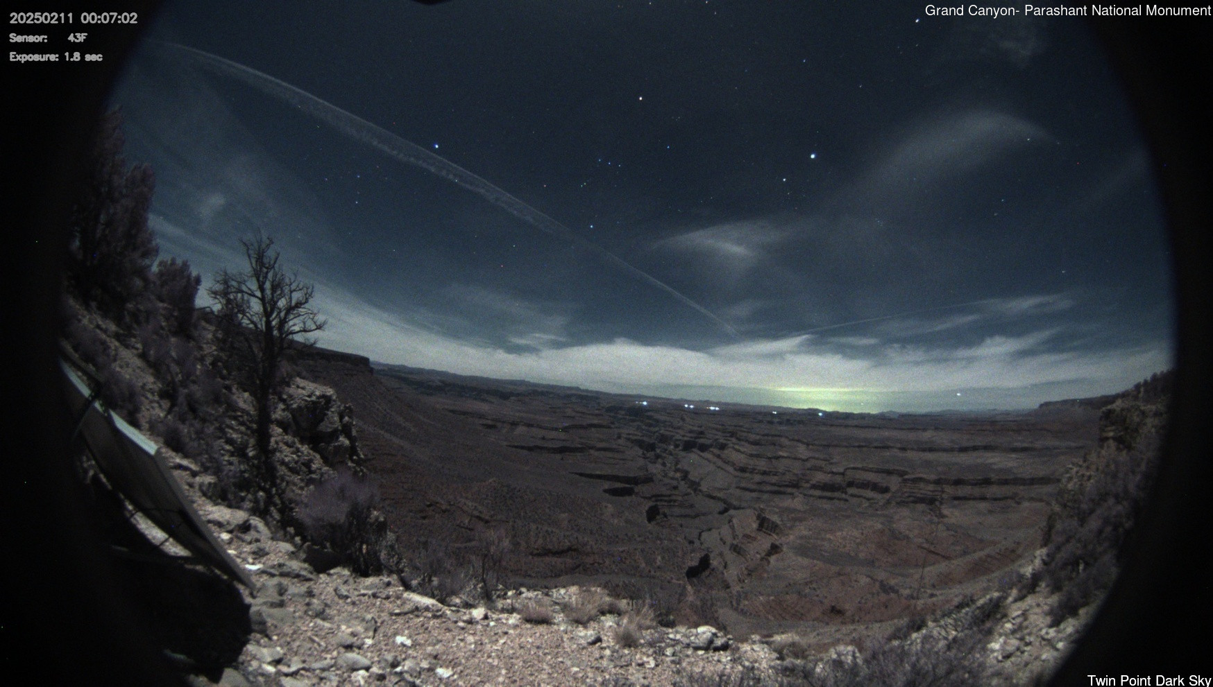 time-lapse frame, Twin Point - Dark Sky webcam