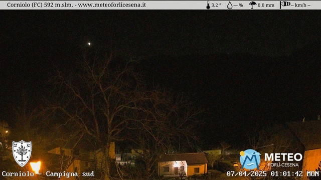 time-lapse frame, Corniolo webcam