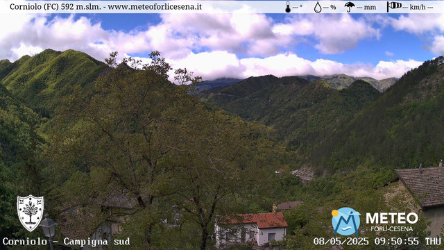 time-lapse frame, Corniolo webcam